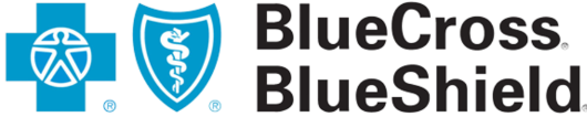 BlueCross BlueShield insurance logo with cross and shield symbols